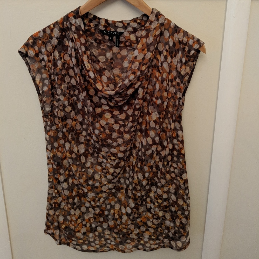 Nic & Zoe Orange Career Cowl L